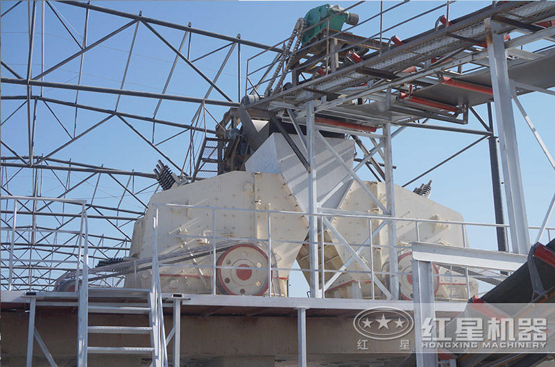 时产500吨大型制沙设备生产现场