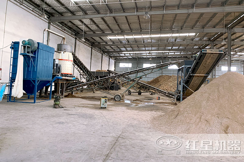 时产5吨制砂机生产现场
